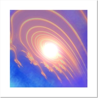 Abstract InterGalactic Planet Space Glow Posters and Art